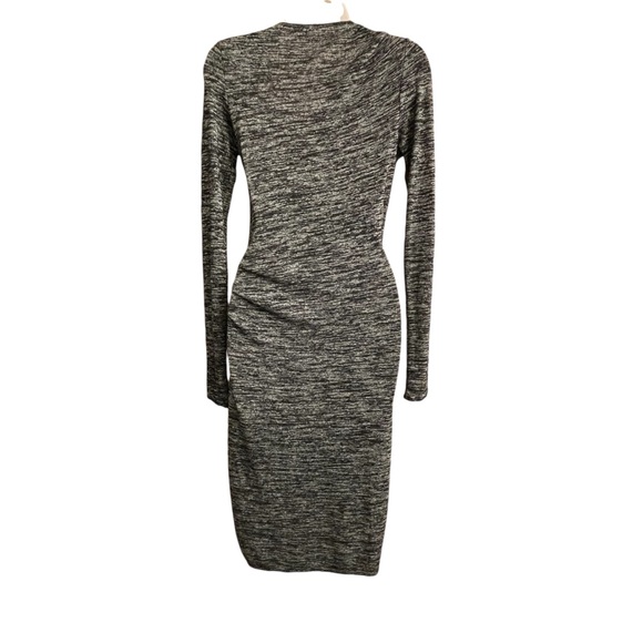 Aritzia Wilfred Free Bodycon Long Sleeve Midi Dress in Heather Grey Size… - Picture 3 of 13